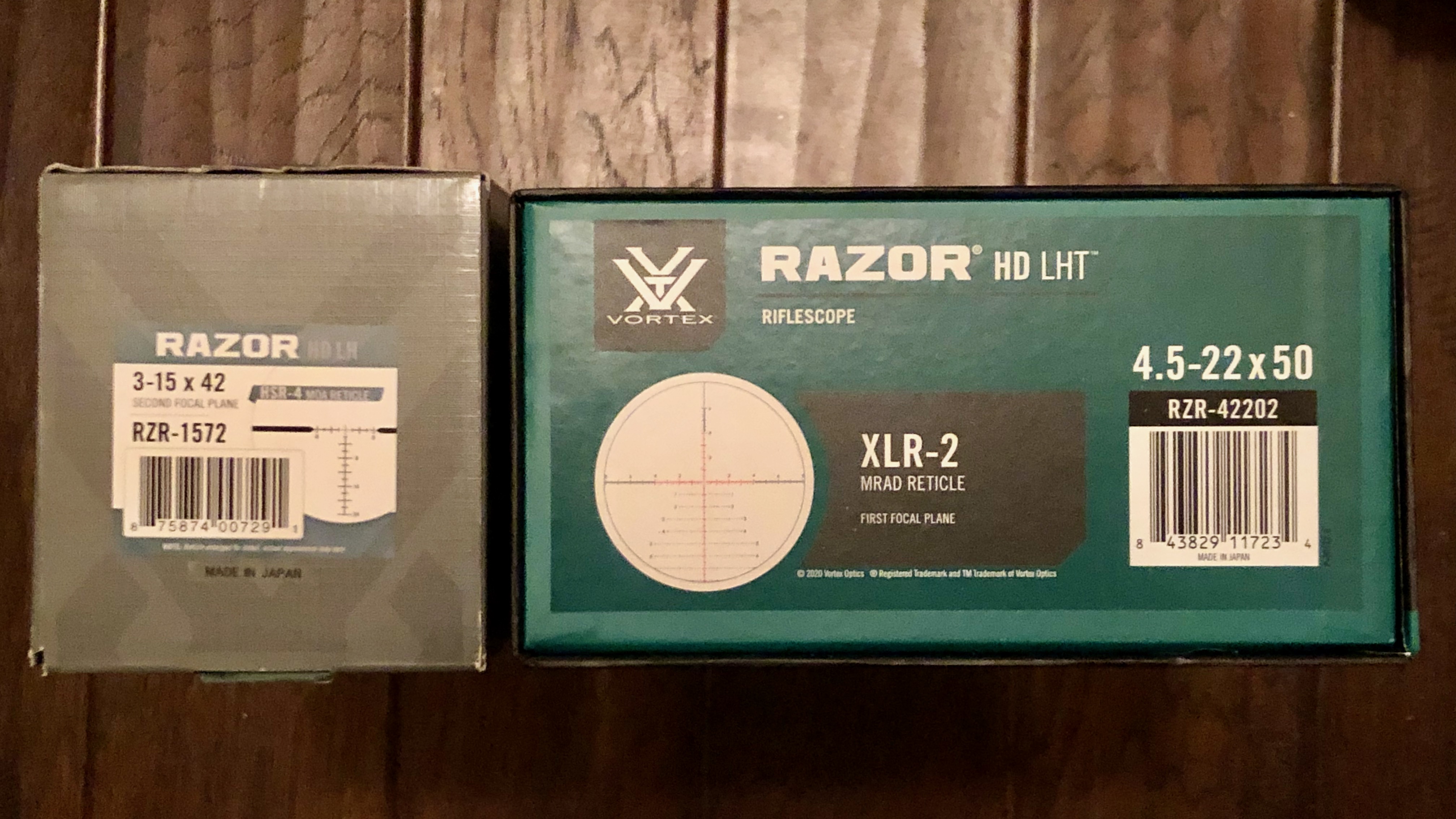 Vortex Optics Razor HD LH vs Razor HD LHT