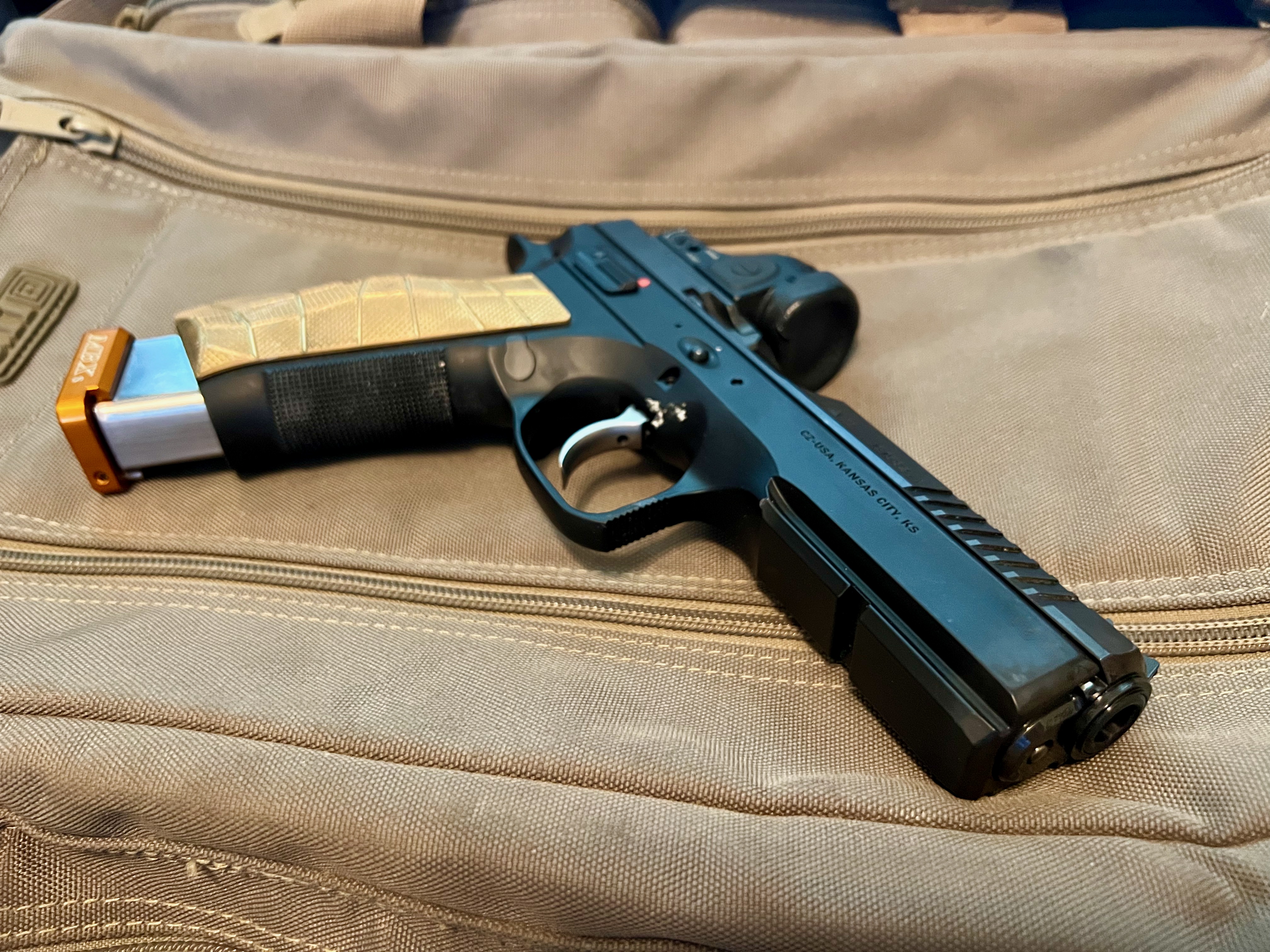 Cajunized CZ Shadow 2 Optics-Ready and Trijicon SRO 2000 Rounds Later